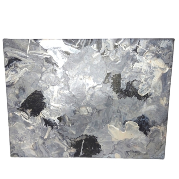 Custom One Of A Kind Pour Paint Canvas Art - Picture 3 of 4